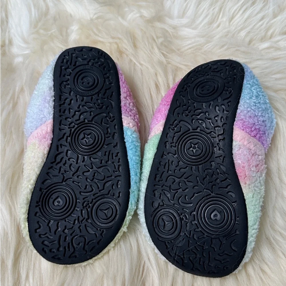 Rainbow Boys Girls House Slippers Home Shoes Winter Indoor shoes 30-31